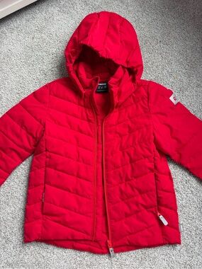 Reima Kids' Red Hooded Puffer Jacket Size 8Y